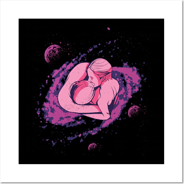 galaxy kiss Wall Art by Bestseller